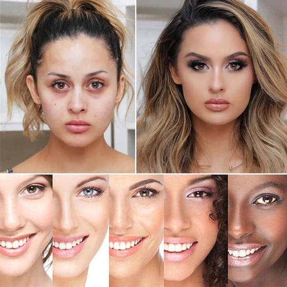 Radiance Cushion Foundation for All Skin Tones | Hydrating Formula with Sculpting Brush | Blurs Pores, Reduces Redness