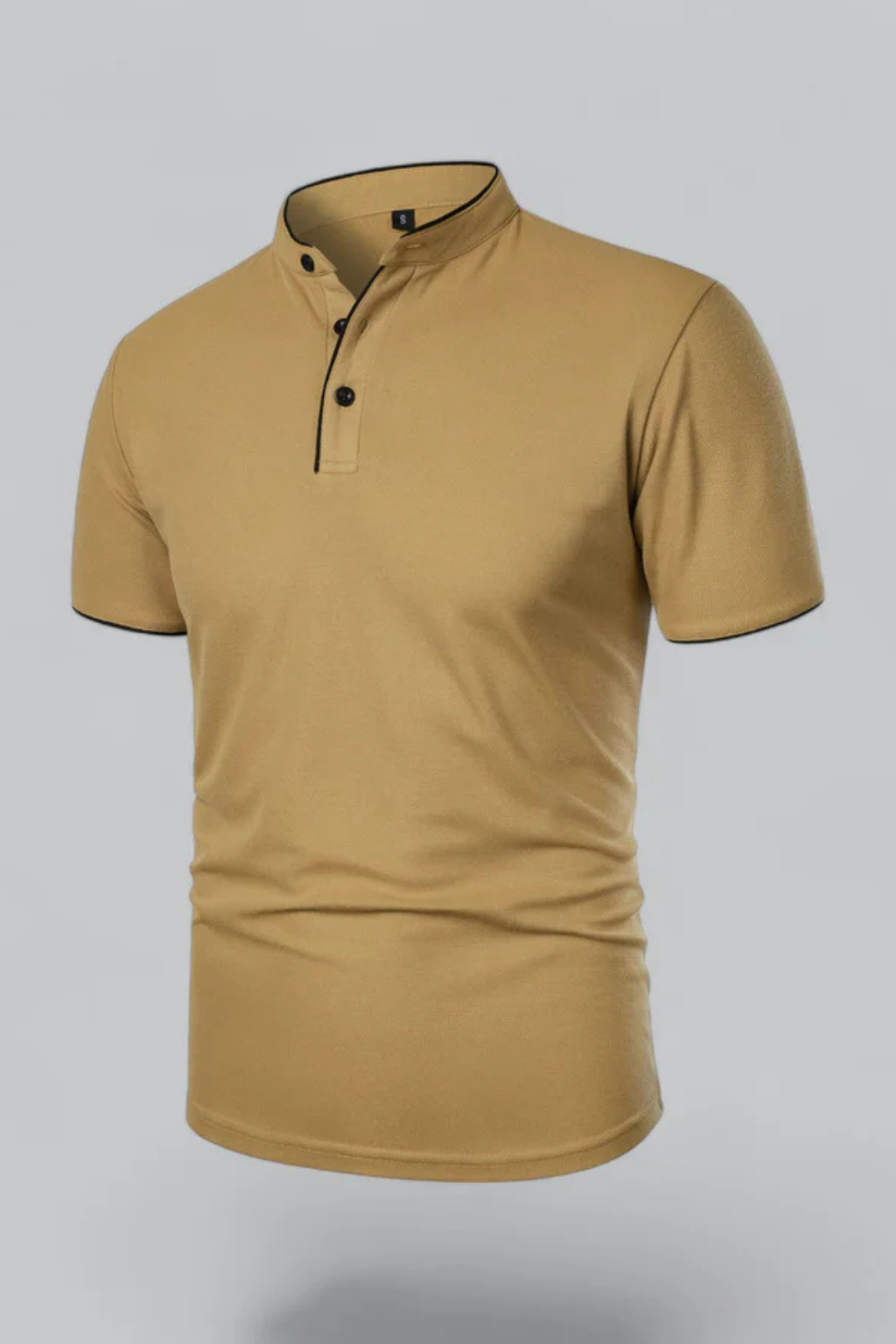 Rafferty | Men's Polo Shirt - Collarless Slim Fit Design in Cotton