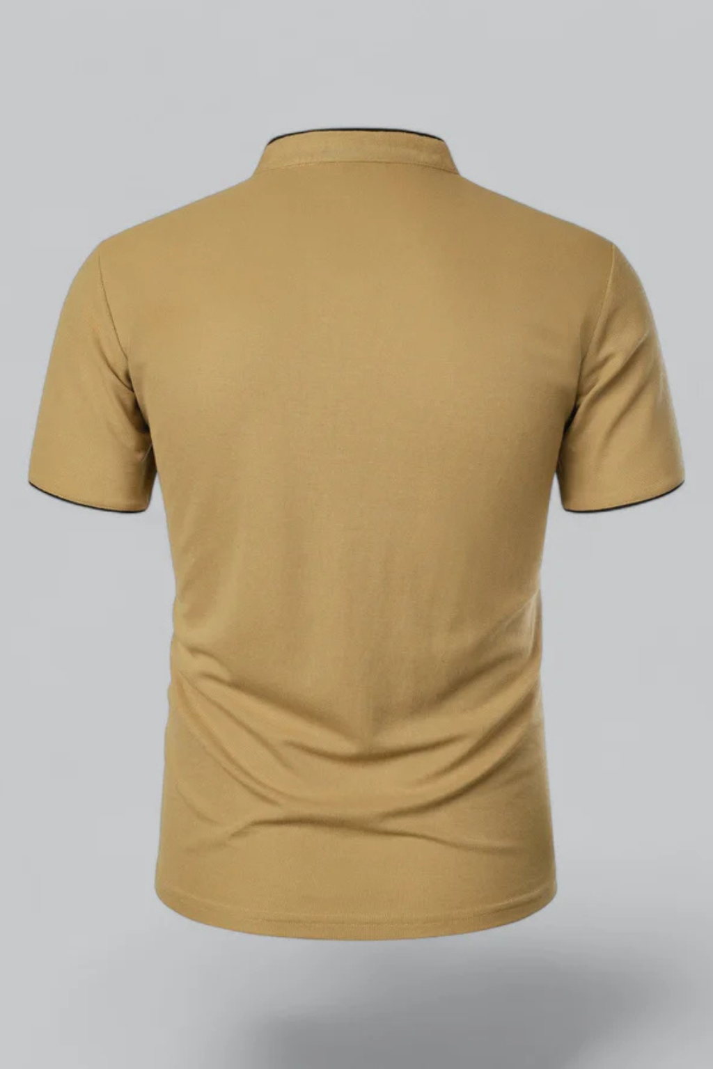 Rafferty | Men's Polo Shirt - Collarless Slim Fit Design in Cotton