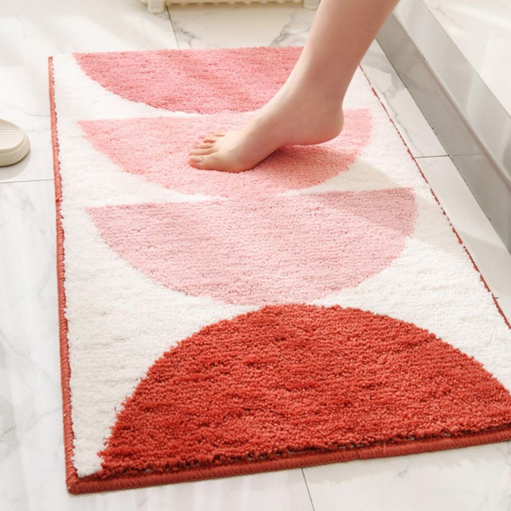 Rainbow Comfort | Microfiber Bath Mat – Non-Slip Backing, 50x80 cm