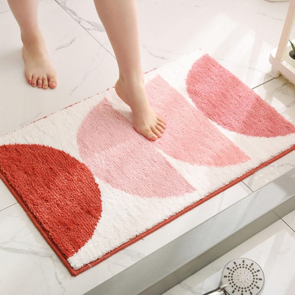 Rainbow Comfort | Microfiber Bath Mat – Non-Slip Backing, 50x80 cm