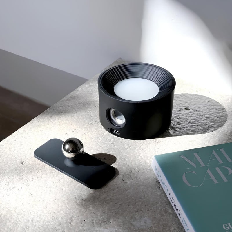 Rechargeable Wall Sconce, Magnetic Ball Joint Mount | Touch or Remote Control, 3 Colours | Cordless LED, No Wiring
