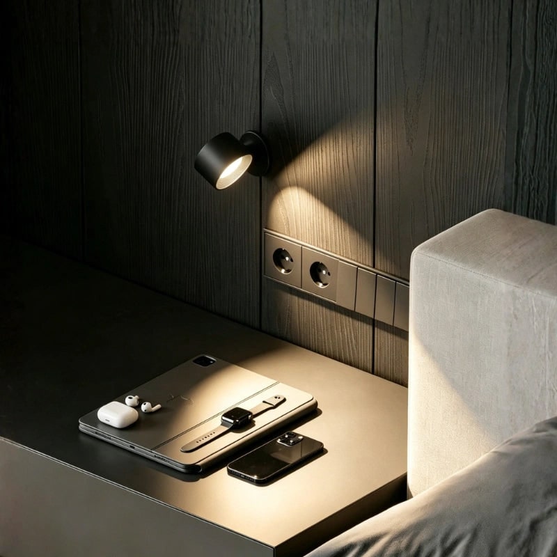 Rechargeable Wall Sconce, Magnetic Ball Joint Mount | Touch or Remote Control, 3 Colours | Cordless LED, No Wiring