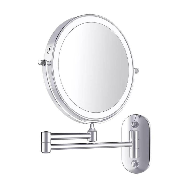 Rechargeable LED Magnifying Makeup Mirror with Adjustable Light 0