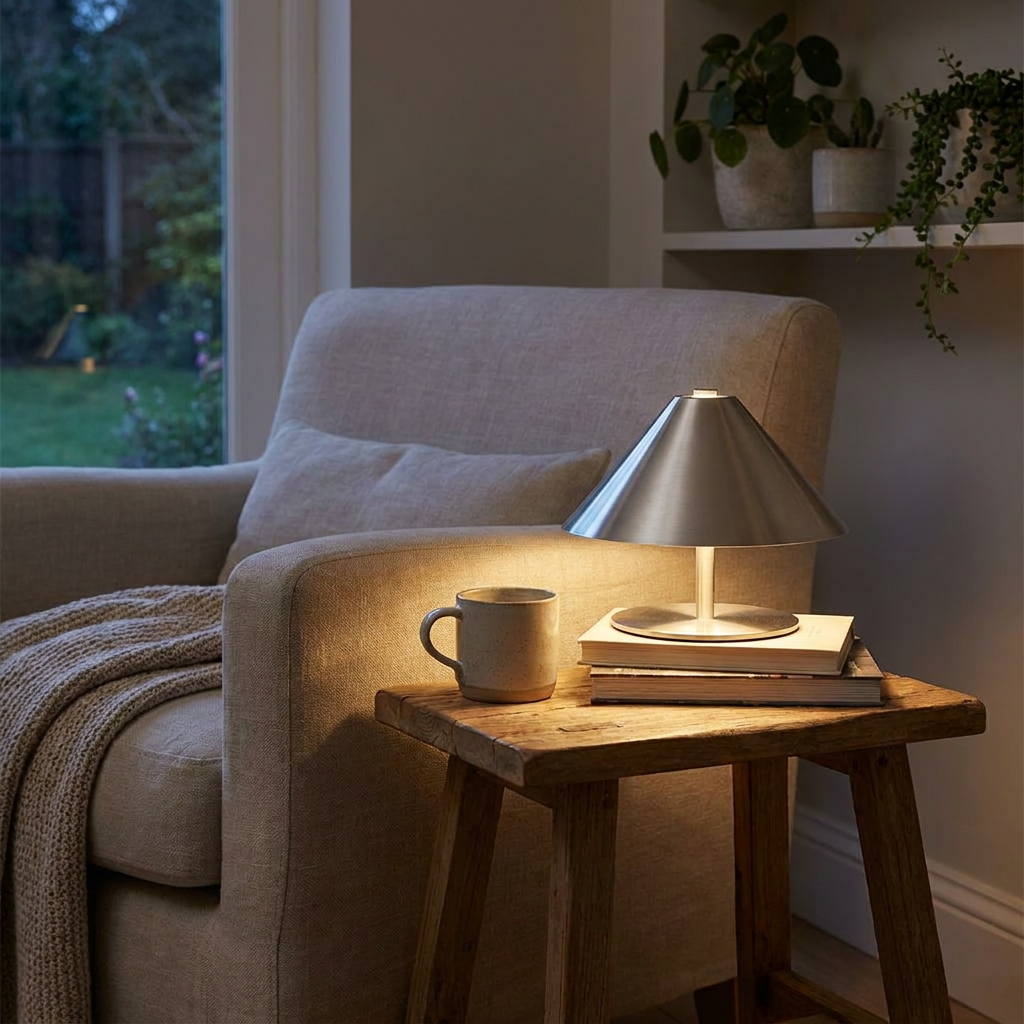 Rechargeable Touch Table Lamp – 3W LED, 3 Color Modes, Touch Dimming 2