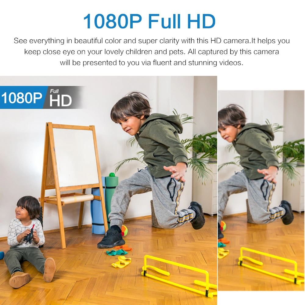 Mini WiFi Camera 1080P HD | Night Vision & 160° Wide Angle Lens | Waterproof, Human Detection, 20-Day Continuous Recording 5