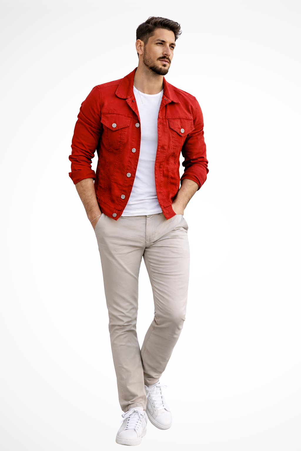 Reece | Men's Jacket – Slim Fit Denim with Structured Design