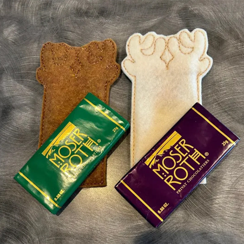 Reindeer Money Holder Sleeve | Felt Gift Card & Cash Pocket Decoration | Handmade Christmas Table Place Setting