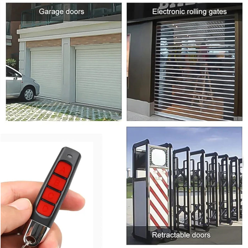 Remote Control Duplicator 4-in-1 | Clones Garage Door Openers & Car Key Remotes | 315/433MHz Infrared Signal Copier Device