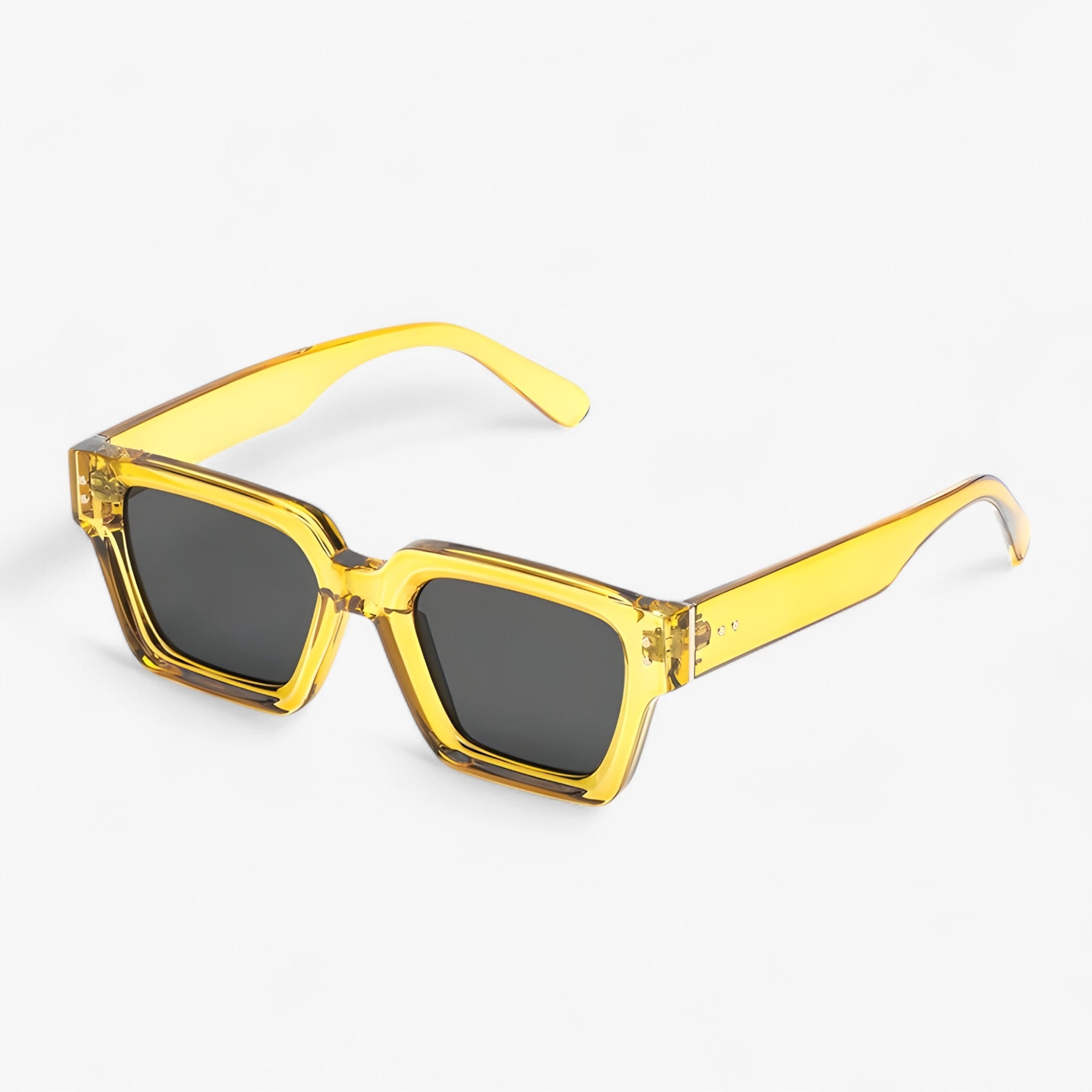 Riley | Square Black Sunglasses with UV400 Protection - Unisex Design