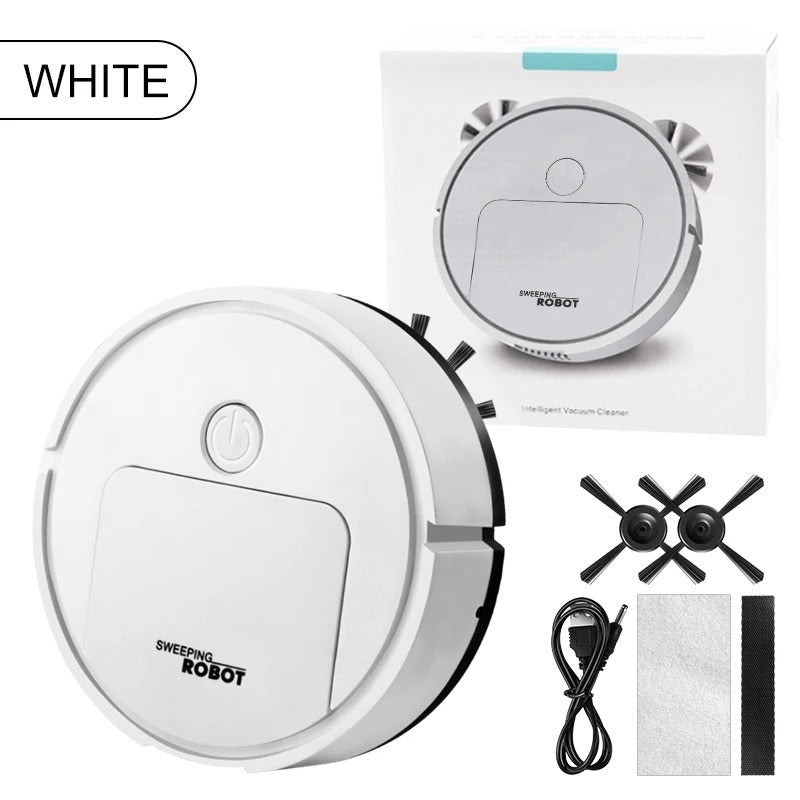 Robot Vacuum Cleaner 3-in-1 | Smart Navigation & Powerful Suction | Rechargeable Battery for Pet Hair & Allergens