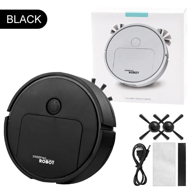 Robot Vacuum Cleaner 3-in-1 | Smart Navigation & Powerful Suction | Rechargeable Battery for Pet Hair & Allergens