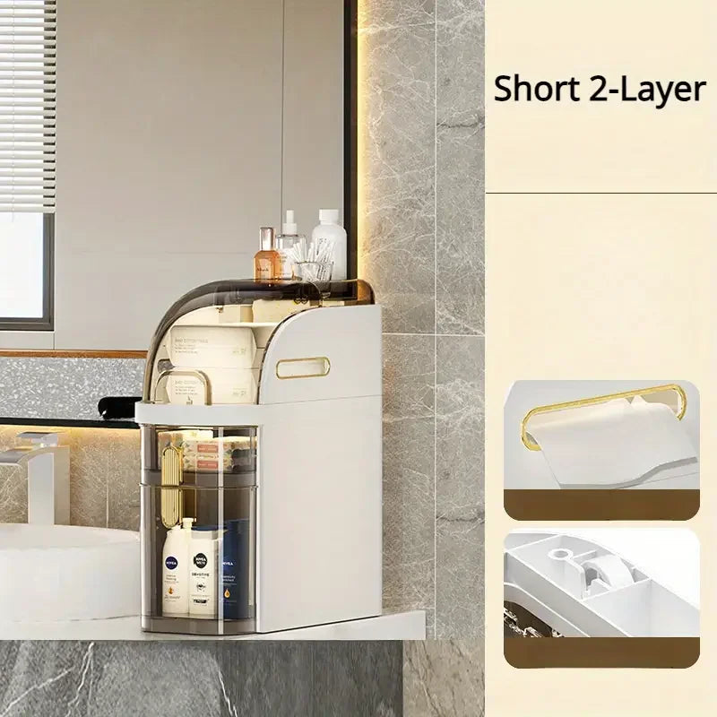 Rolling Bathroom Cabinet 0