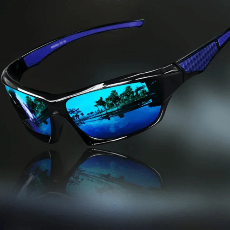 Round Polarized Sunglasses with UV400 Protection - Lightweight Metal Frame