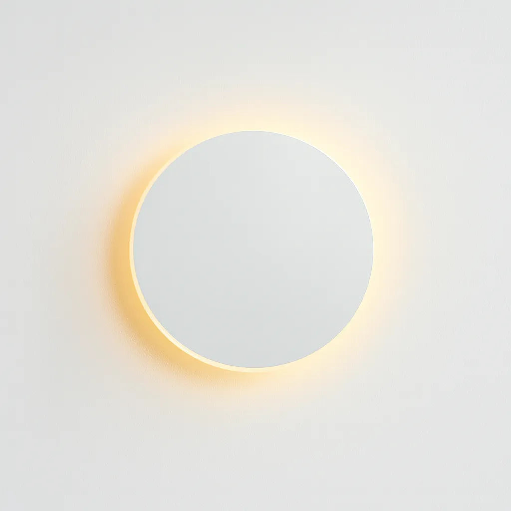 Round Backlit LED Wall Light – Energy Efficient Indoor Illumination