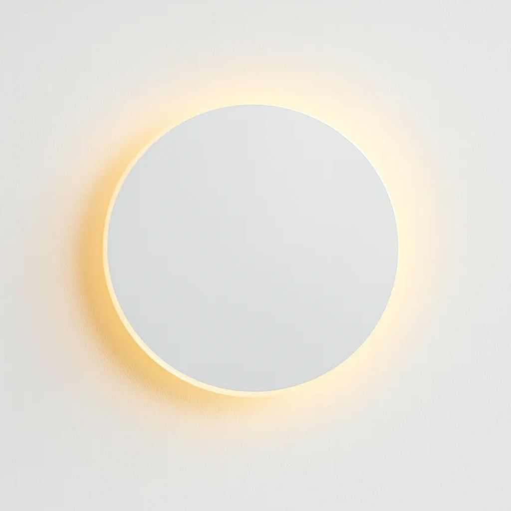 Round Backlit LED Wall Light – Energy Efficient Indoor Illumination