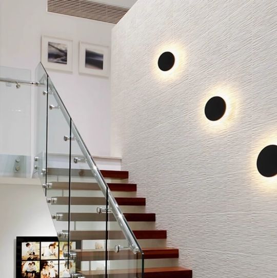 Round Backlit LED Wall Light – Energy Efficient Indoor Illumination