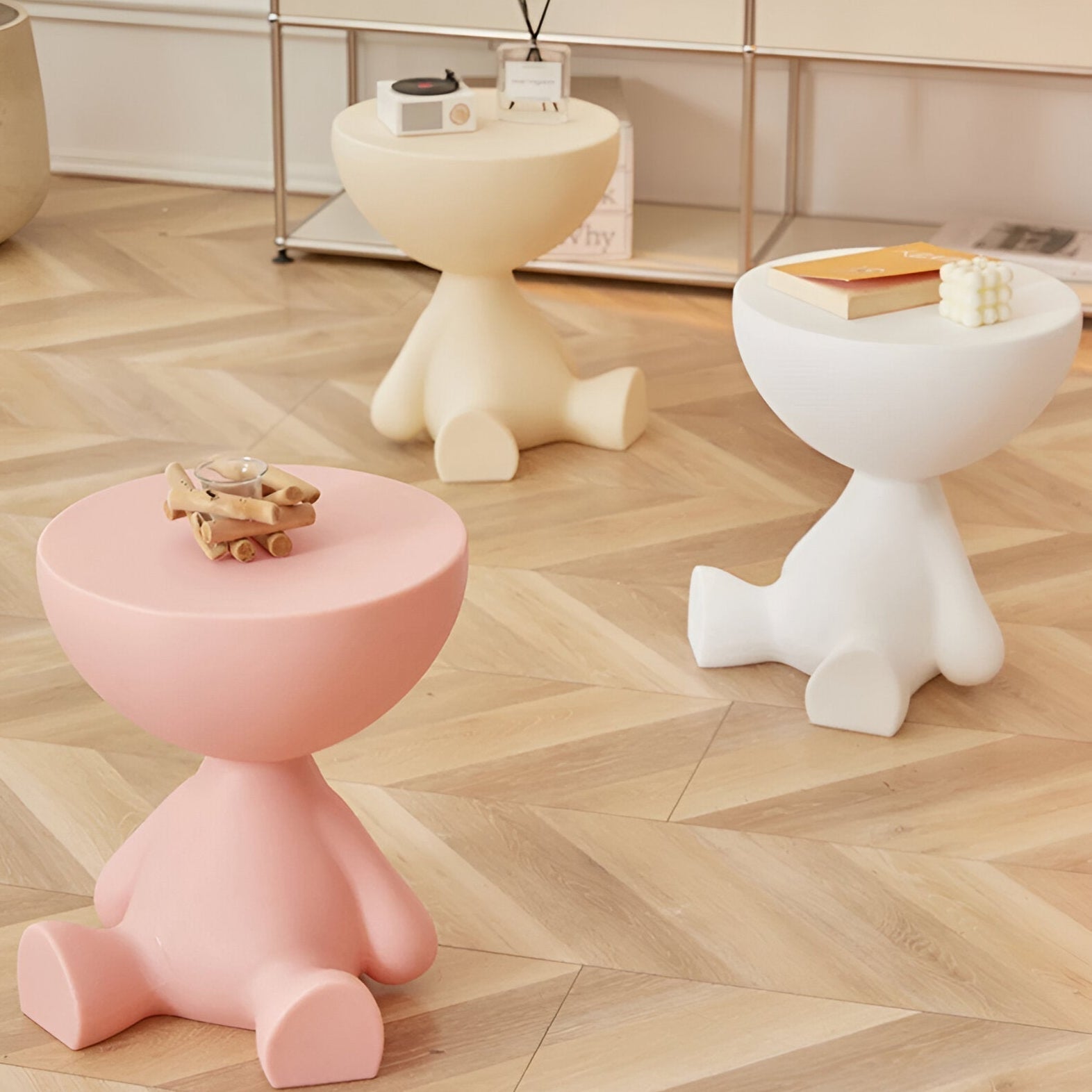 Round Coffee Table – Plastic, Timeless Design for the Living Room or Side Table 5