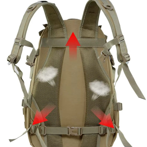 RuggedGear | 40L Tactical Backpack - Waterproof Nylon Design