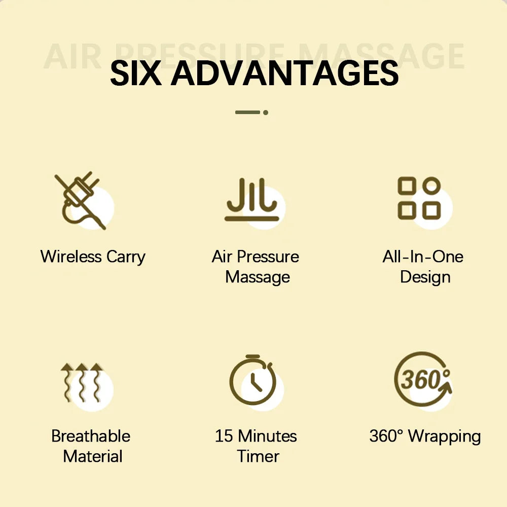 Electric Leg Massager | Wireless Air Compression Wrap