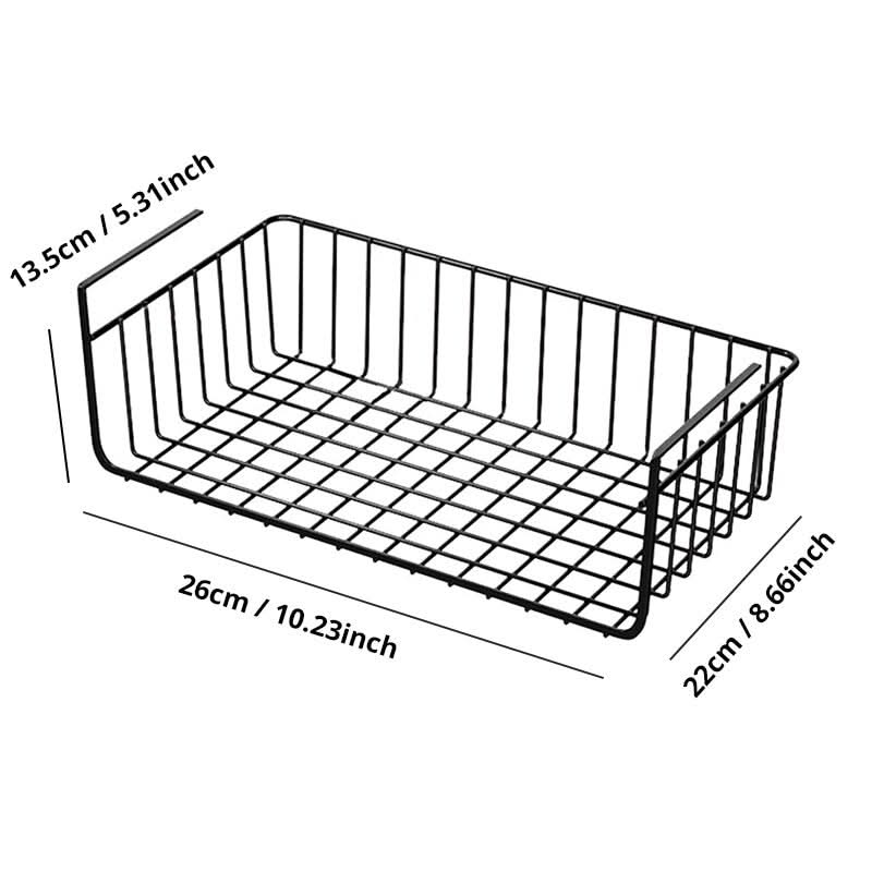 Hanging Kitchen Organizer Metal Cabinet Basket with Protective Coating 5
