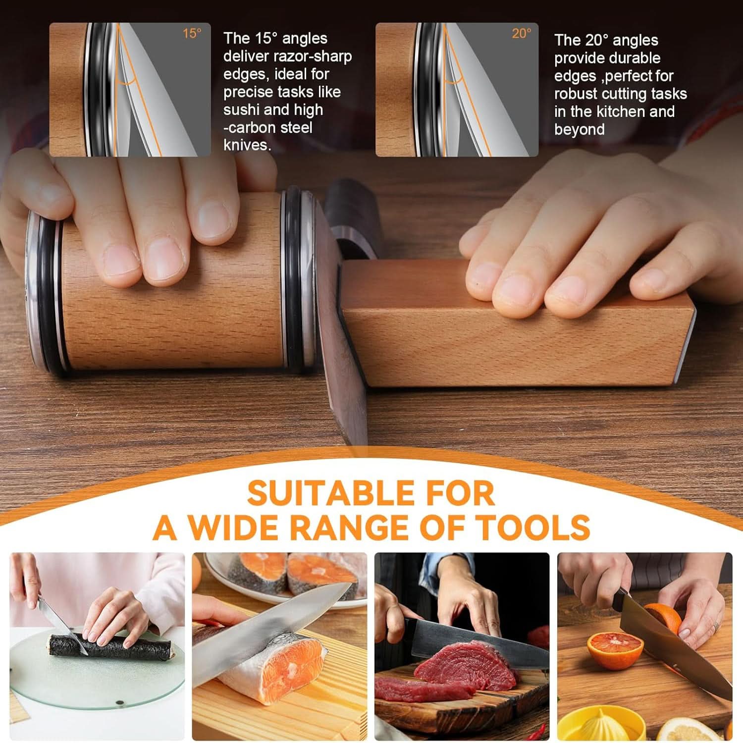 SHARPEDGE – Professional Knife Sharpener with Diamond Roller 4