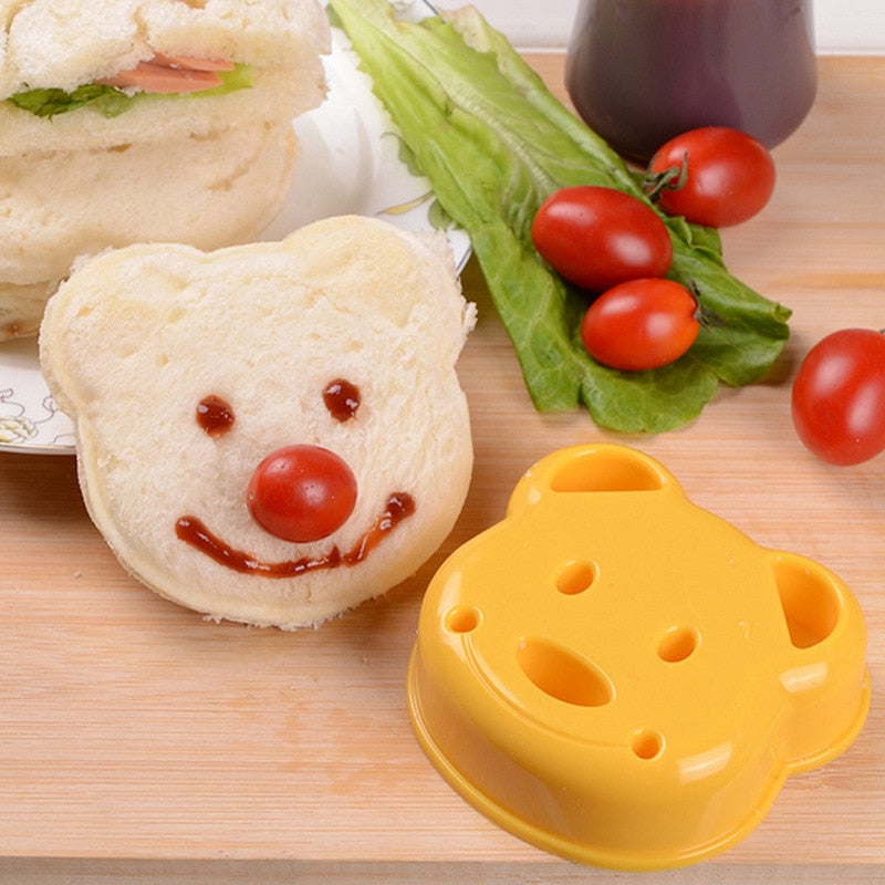 Sandwich Shape Cutters Food-Safe Plastic | 6 Fun Shapes Including Bear, Car and Rabbit | Extra Deep Edges Keep Fillings Hidden