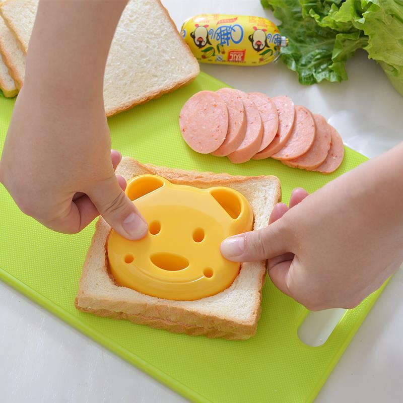 Sandwich Shape Cutters Food-Safe Plastic | 6 Fun Shapes Including Bear, Car and Rabbit | Extra Deep Edges Keep Fillings Hidden
