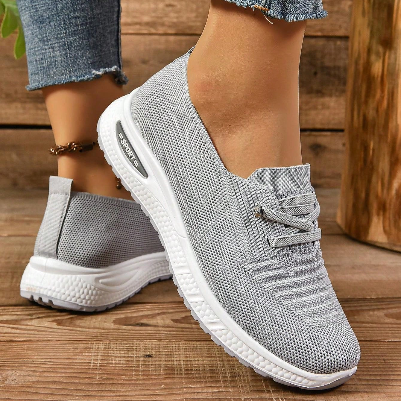 Sara | Women's Slip-On Sneakers – Breathable Orthopedic Design