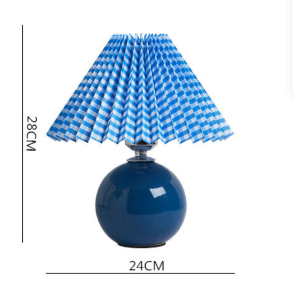 Nordic Ceramic Pleated Table Light | 1-Light Lasson Living
