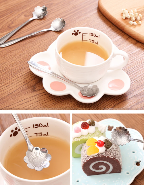 Flower Spoon Set | Eight Petal Bowls With Tapered Handles