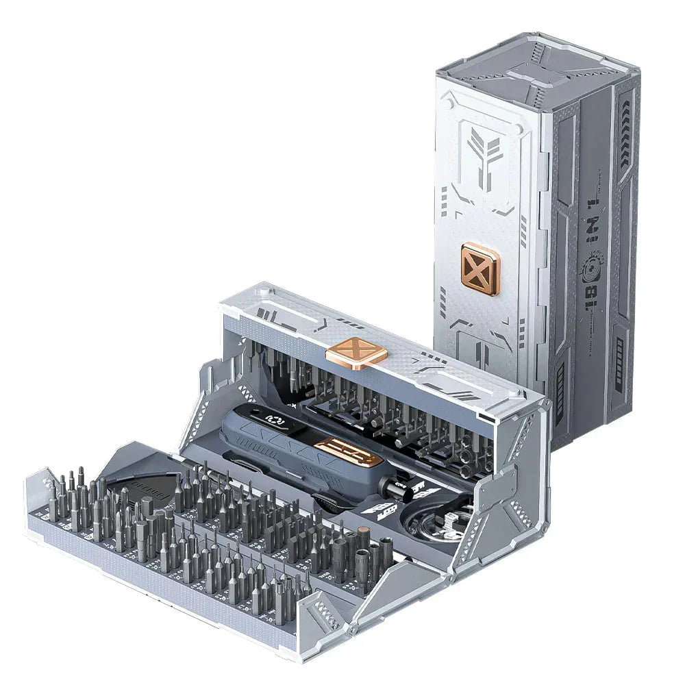 Screwdriver Kit | Folding Case, Precision Bit Trays