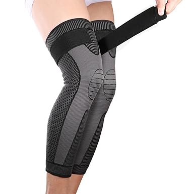 Self-Heating Knee Support Wrap | 360° Tourmaline Coverage, Set of Two | Natural Magnetic Heat Therapy, No Batteries Needed