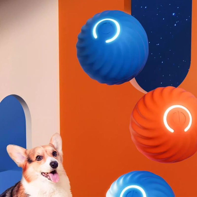 Self-Rolling Dog Ball Toy TPR | Automatic Obstacle Avoidance, Two Play Modes | Keeps Dogs Active for 180 Minutes