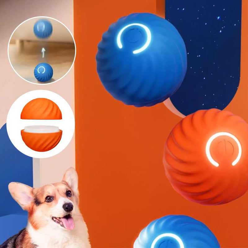 Self-Rolling Dog Ball Toy TPR | Automatic Obstacle Avoidance, Two Play Modes | Keeps Dogs Active for 180 Minutes