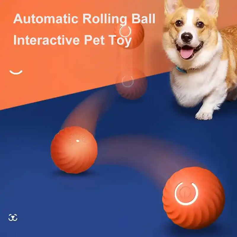Self-Rolling Dog Ball Toy TPR | Automatic Obstacle Avoidance, Two Play Modes | Keeps Dogs Active for 180 Minutes