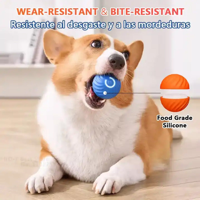 Self-Rolling Dog Ball Toy TPR | Automatic Obstacle Avoidance, Two Play Modes | Keeps Dogs Active for 180 Minutes