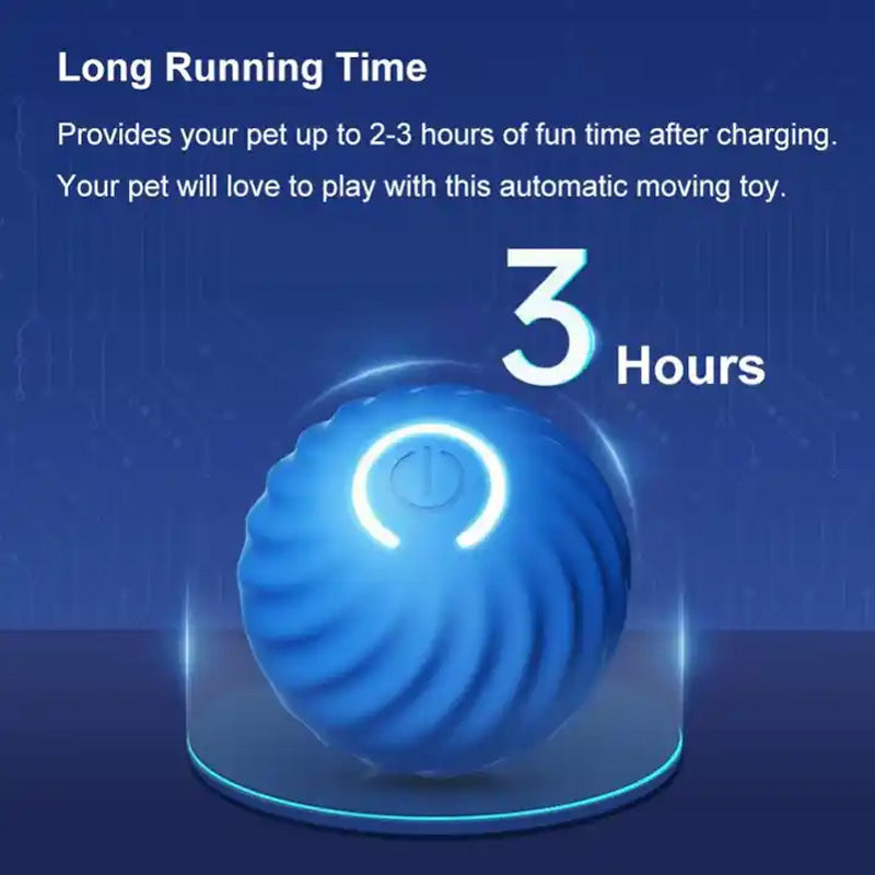 Self-Rolling Dog Ball Toy TPR | Automatic Obstacle Avoidance, Two Play Modes | Keeps Dogs Active for 180 Minutes