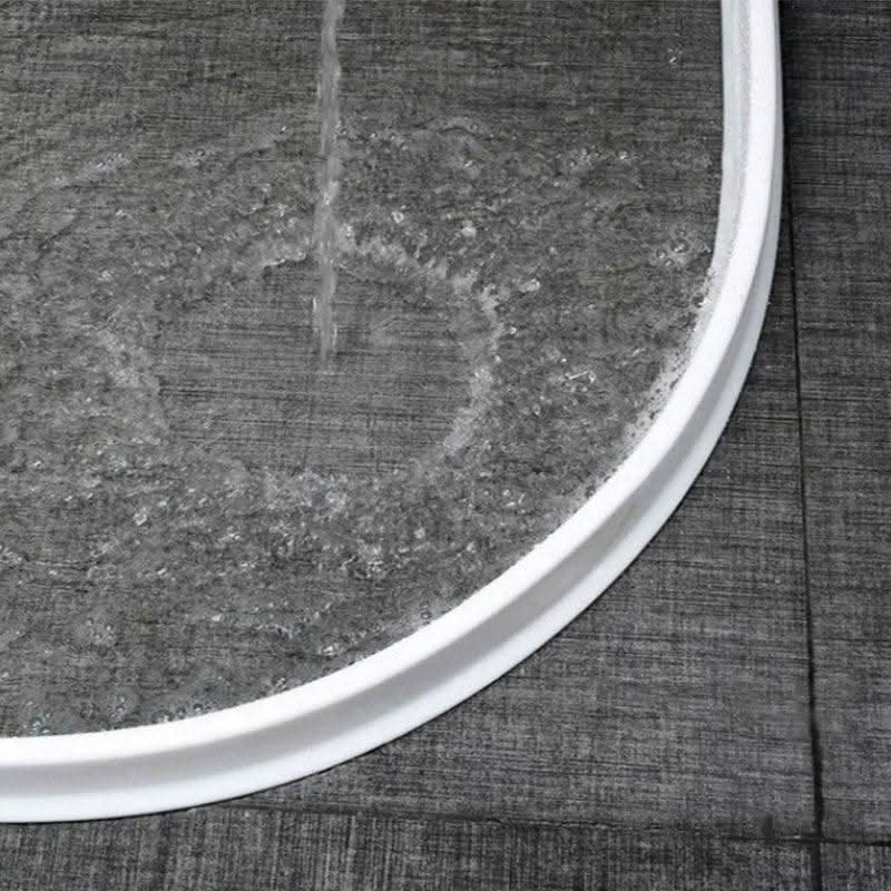 Shower Water Barrier Strip PVC | Peel-and-Stick, Flexes to Fit Curves and Corners | Keeps Bathroom Floors Dry and Slip-Free
