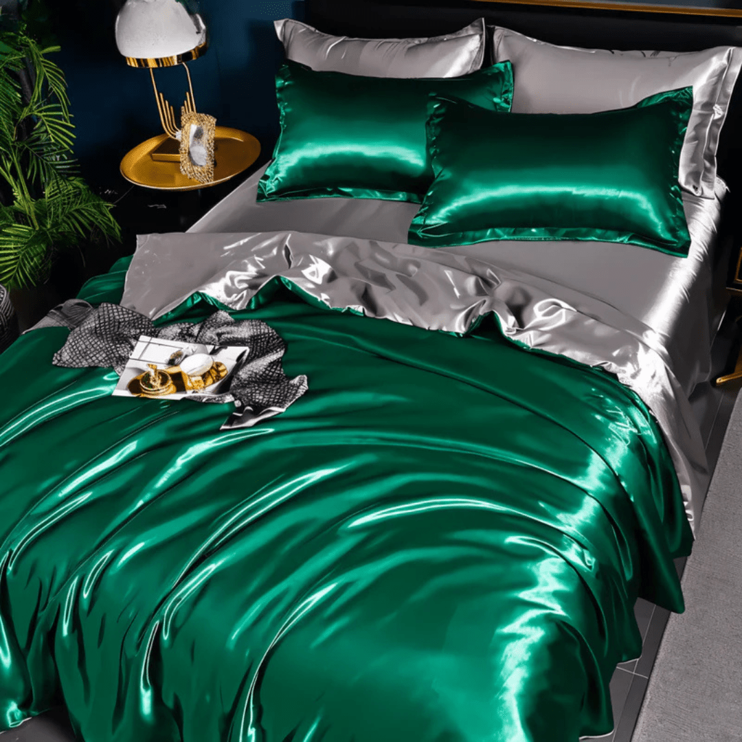 Silk Bedding Set | Satin Weave Duvet Cover And Pillowcases
