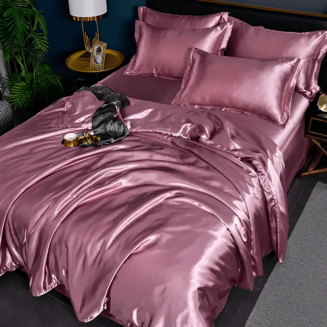 Silk Bedding Set | Satin Weave Duvet Cover And Pillowcases