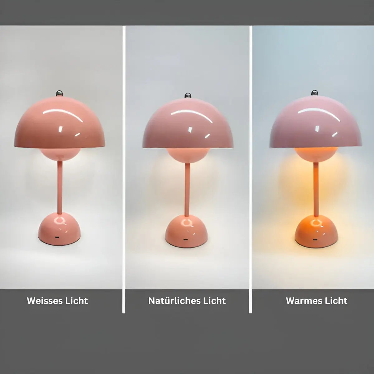 "Skandinavische Tischleuchte mit elegantem Design, zeigt minimalistischen Stil in Babyblau, einfache Bedienung, LED-Licht."