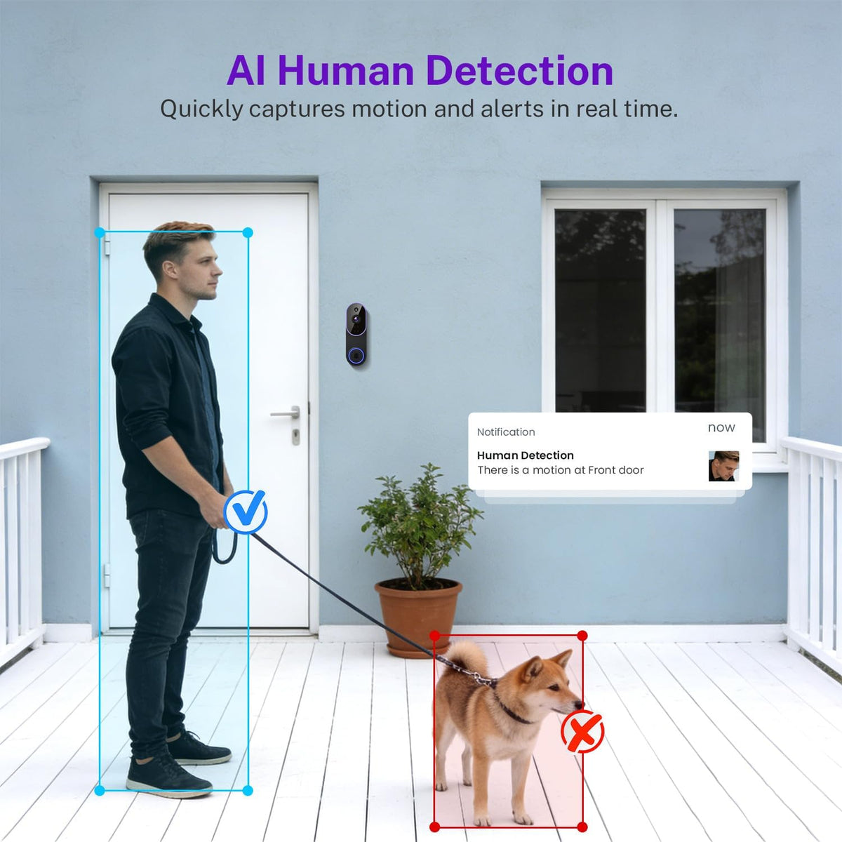 Smart Door Alert Camera | Video Doorbell With Indoor Chime
