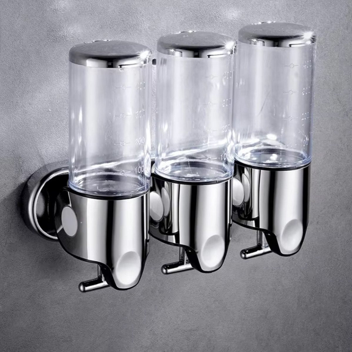 Soap Dispenser Set | Three Chambers With Push Levers