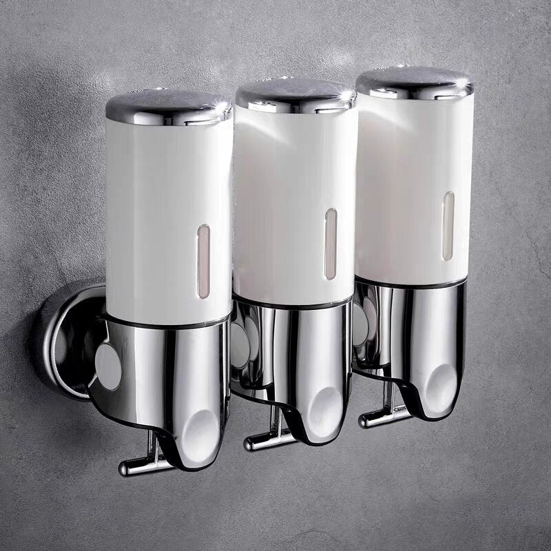 Soap Dispenser Set | Three Chambers With Push Levers