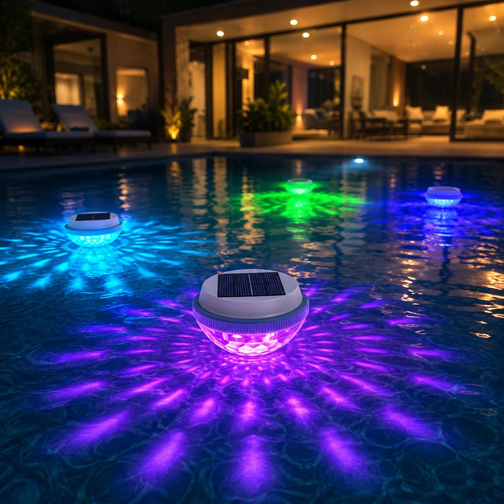 Solar Floating Pool Light – RGB Colour Changing Waterproof Lamp