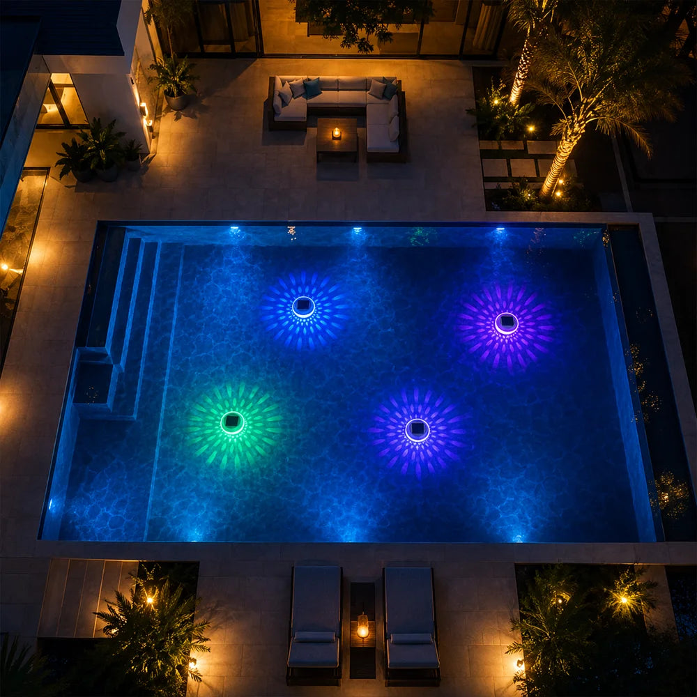 Solar Floating Pool Light – RGB Colour Changing Waterproof Lamp