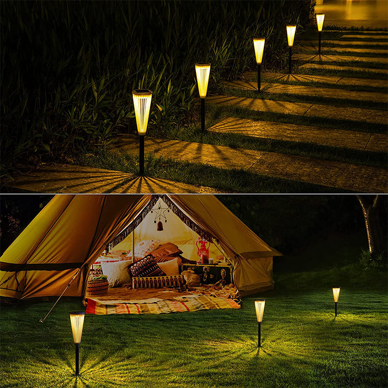 Solar Garden Lamps ABS Plastic | 6-12 Hour Illumination, Dual Light Modes | IP65 Waterproof, All-Weather Design
