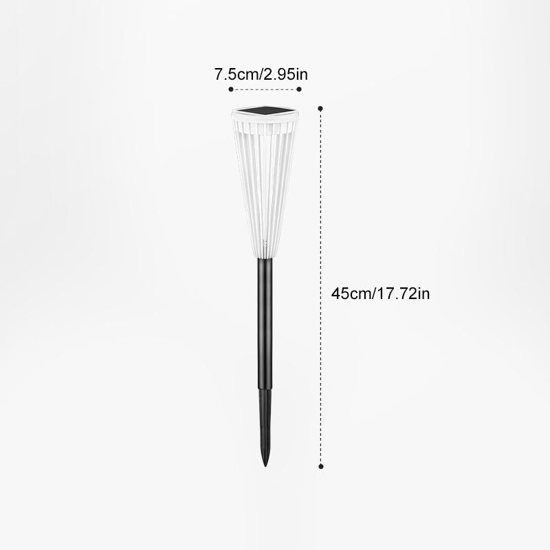 Solar Garden Lamps ABS Plastic | 6-12 Hour Illumination, Dual Light Modes | IP65 Waterproof, All-Weather Design