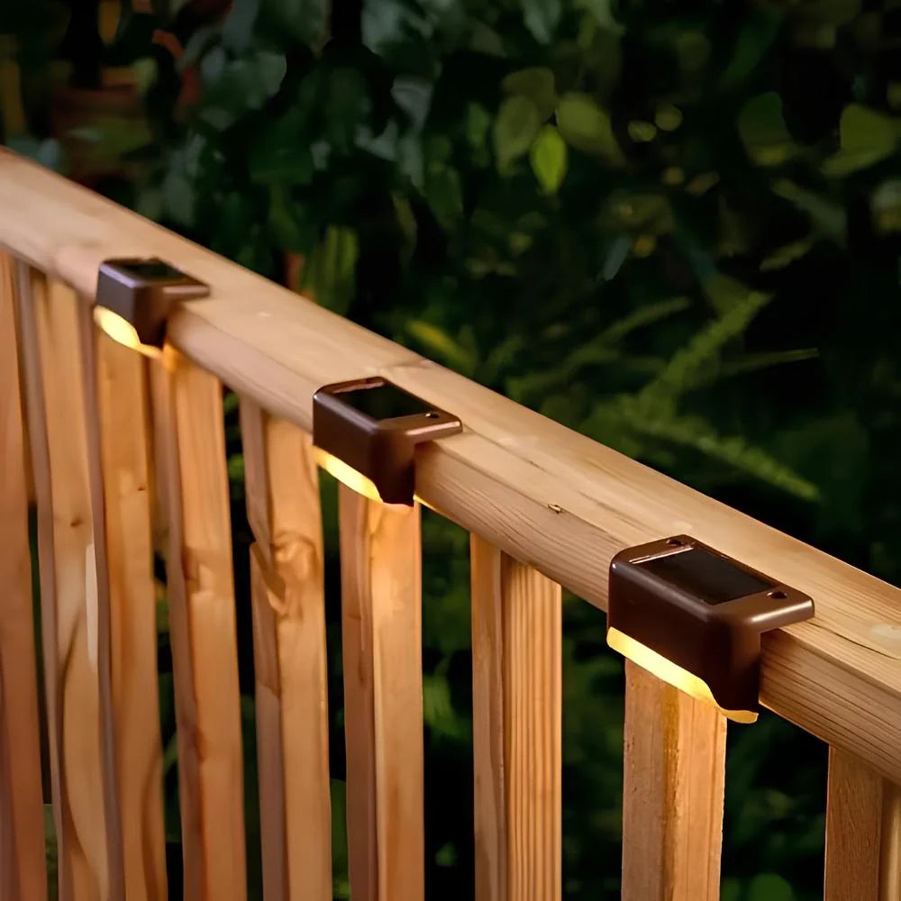 Solar Path Lights LED | 8 or 16 Pack, Brown or Black | IP44 Weatherproof, Automatic Dusk-to-Dawn Sensor, Up to 10 Hour Runtime